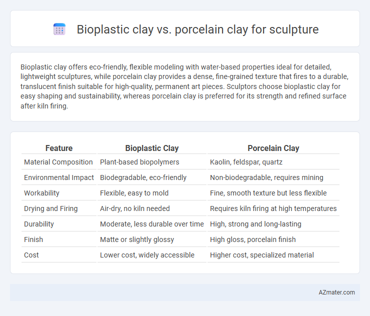 Bioplastic clay vs. porcelain clay for sculpture - What is The Difference?