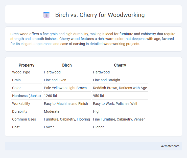 Birch vs. Cherry for Woodworking - What is The Difference?