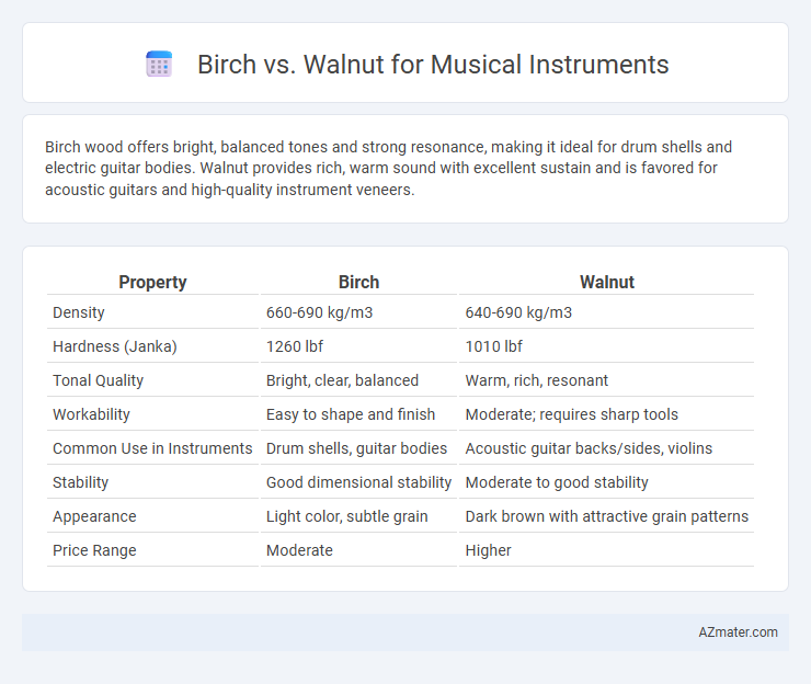 Birch vs. Walnut for Musical Instruments - What is The Difference?
