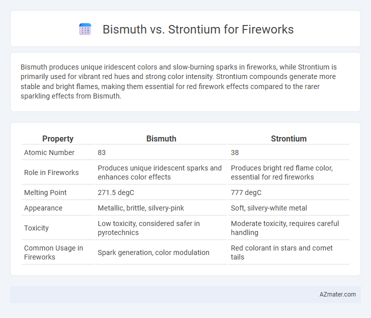 Bismuth vs. Strontium for Fireworks - What is The Difference?