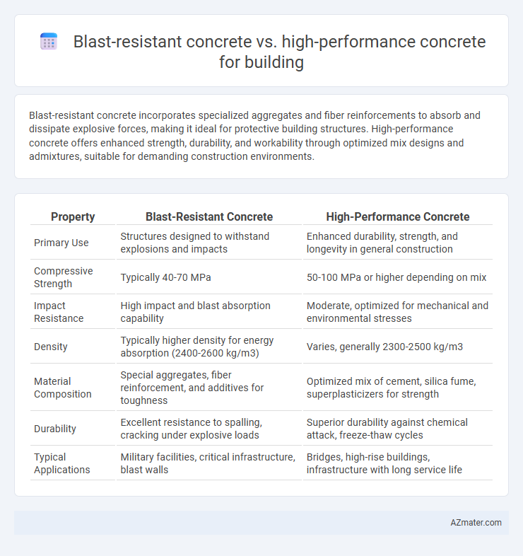 Blast-resistant concrete vs. high-performance concrete for building - What is The Difference?