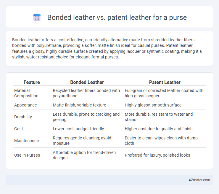 Bonded leather vs. patent leather for a purse - What is The Difference?