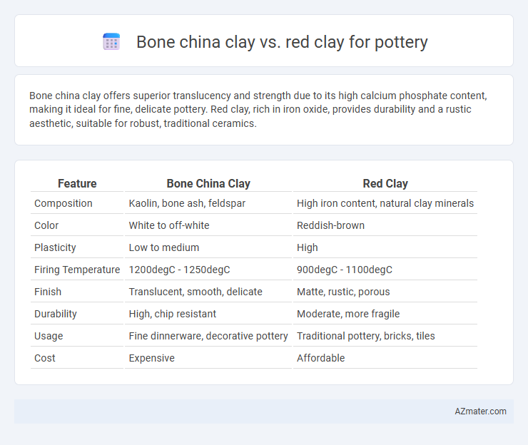 Bone china clay vs. red clay for pottery - What is The Difference?