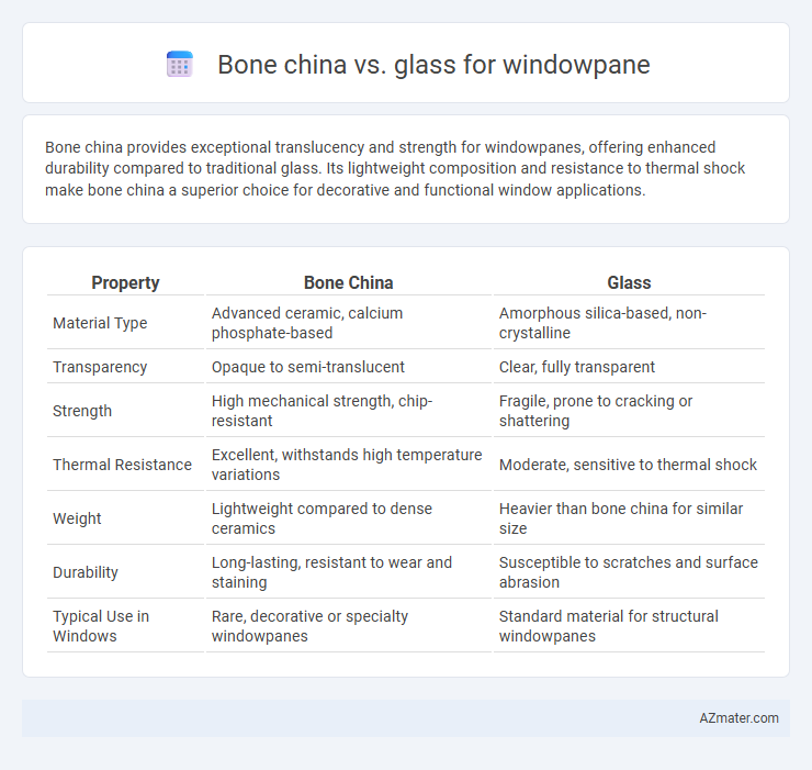 Bone china vs. glass for windowpane - What is The Difference?