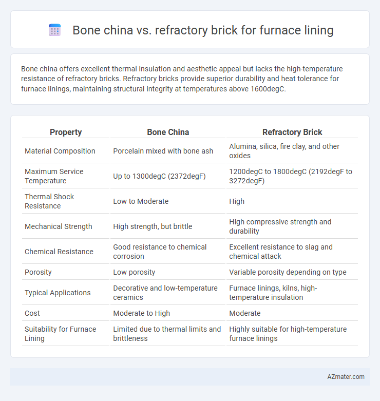 Bone china vs. refractory brick for furnace lining - What is The Difference?