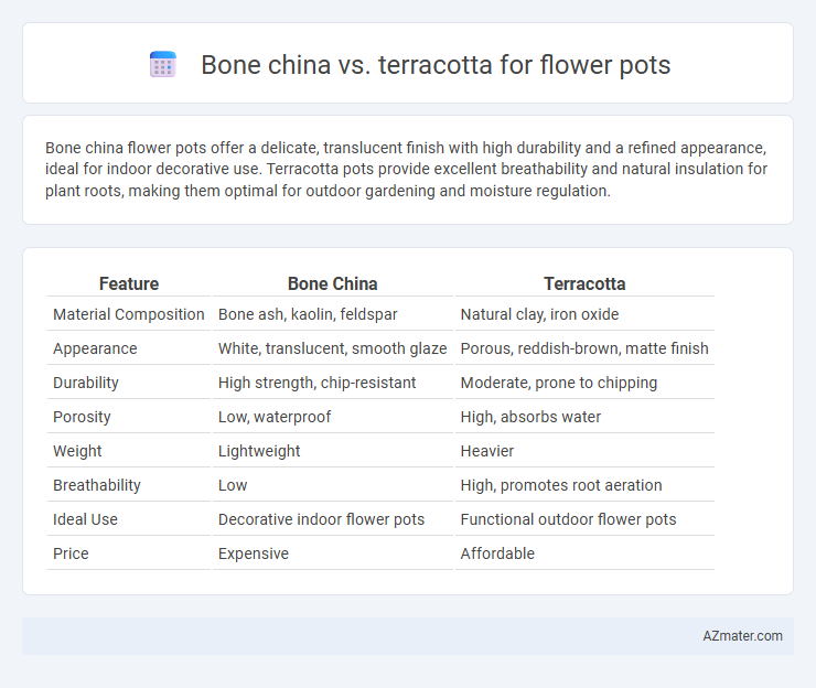 Bone china vs. terracotta for flower pots - What is The Difference?