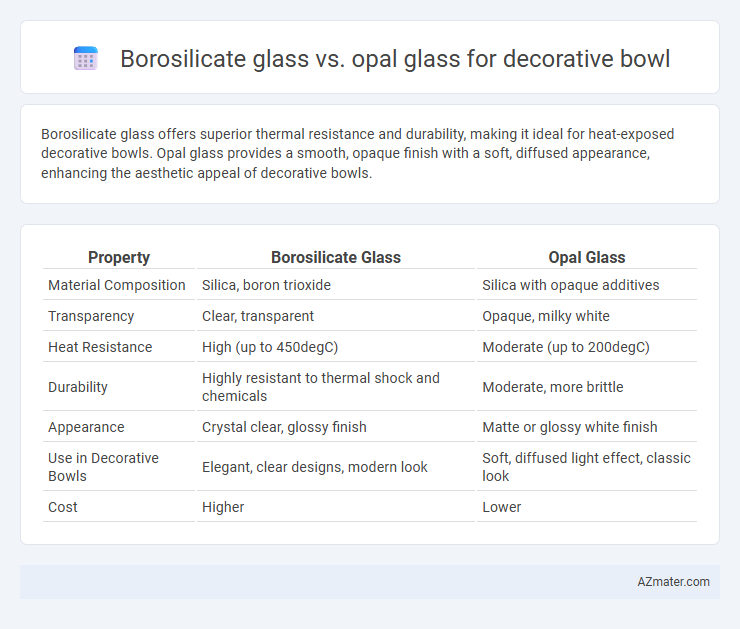 Borosilicate glass vs. opal glass for decorative bowl - What is The Difference?