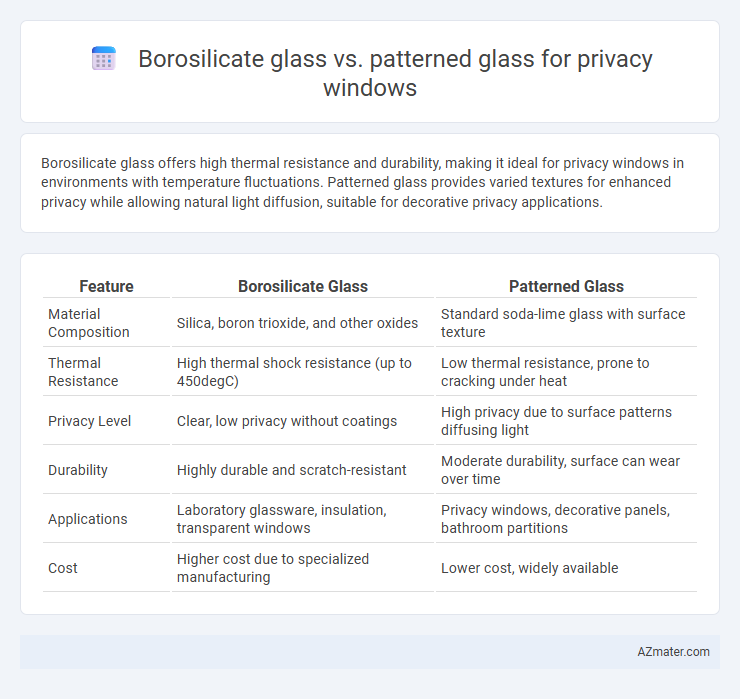 Borosilicate glass vs. patterned glass for privacy windows - What is The Difference?