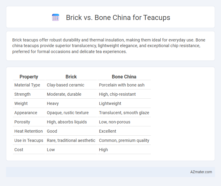 Brick vs. Bone China for Teacups - What is The Difference?