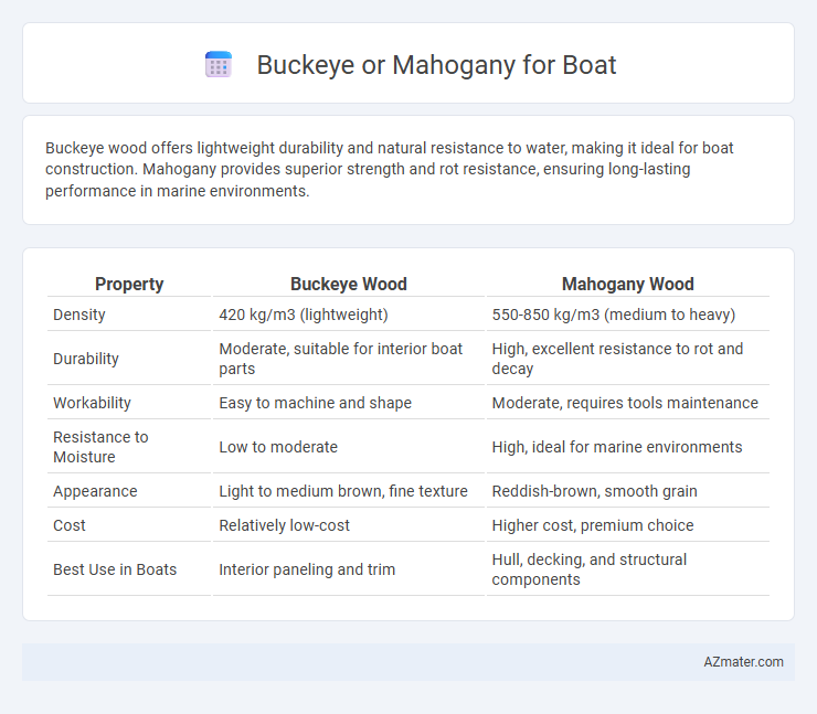 Buckeye or Mahogany for Boat - What is The Difference?