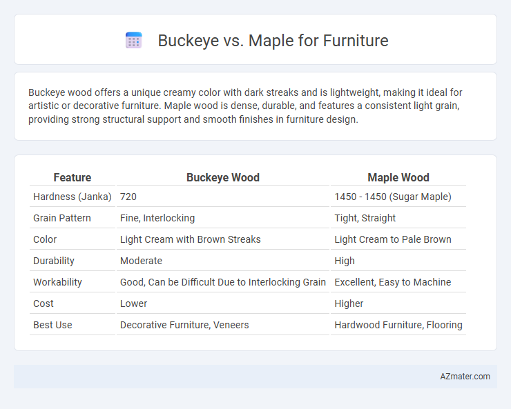 Buckeye vs. Maple for Furniture - What is The Difference?