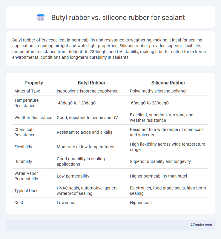 Butyl rubber vs. silicone rubber for sealant - What is The Difference?