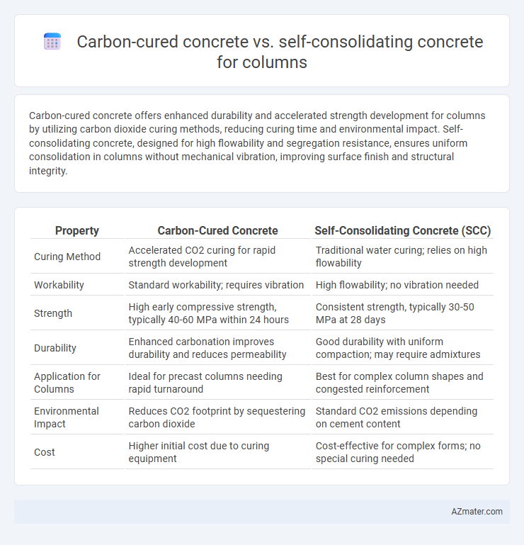 Carbon-cured concrete vs. self-consolidating concrete for columns - What is The Difference?