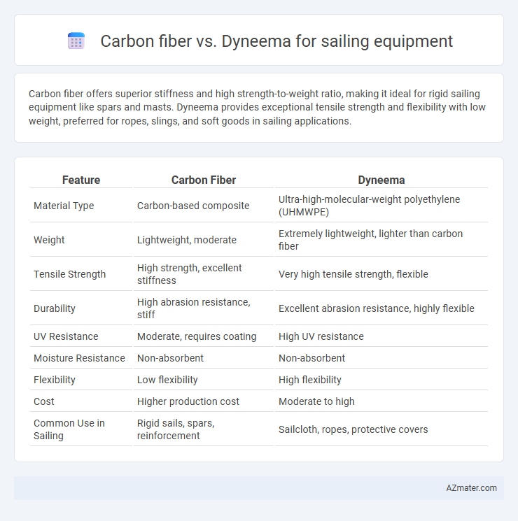 Carbon fiber vs. Dyneema for sailing equipment - What is The Difference?