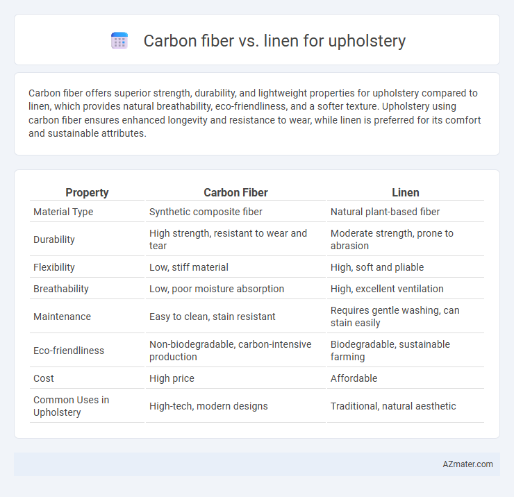 Carbon fiber vs. linen for upholstery - What is The Difference?