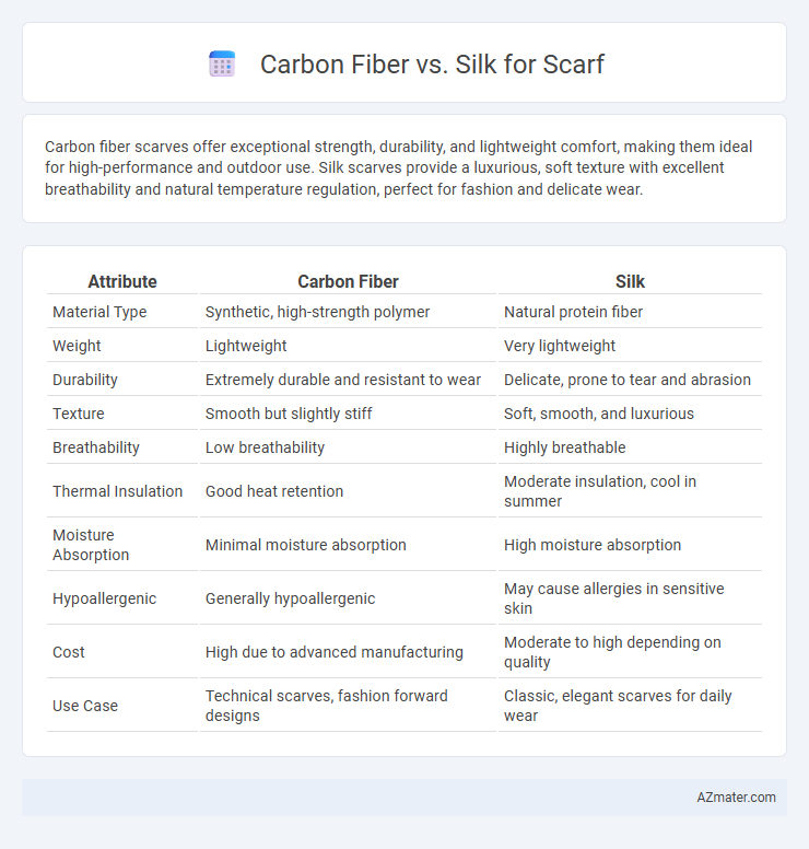 Carbon Fiber vs. Silk for Scarf - What is The Difference?