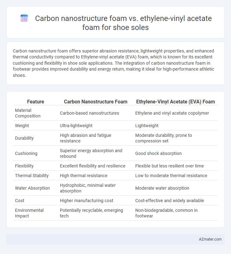 Carbon nanostructure foam vs. ethylene-vinyl acetate foam for shoe soles - What is The Difference?