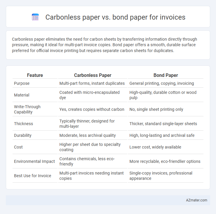 Carbonless paper vs. bond paper for invoices - What is The Difference?