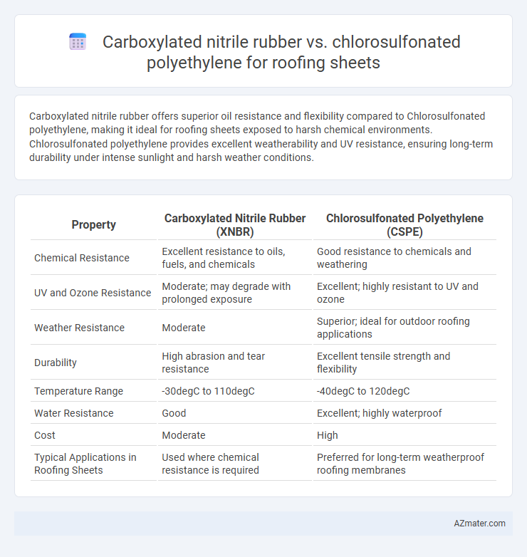 Carboxylated nitrile rubber vs. chlorosulfonated polyethylene for roofing sheets - What is The Difference?