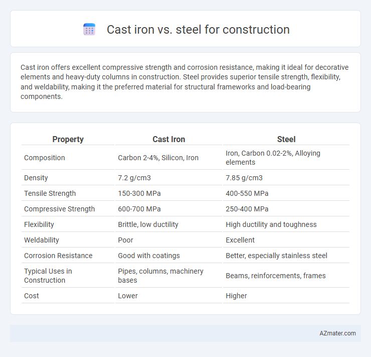 Cast iron vs. steel for construction - What is The Difference?