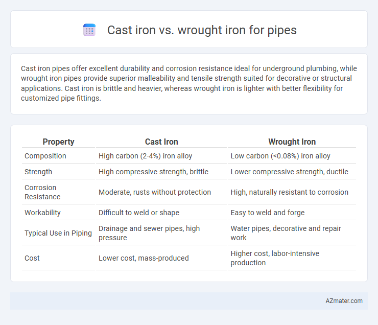 Cast iron vs. wrought iron for pipes - What is The Difference?