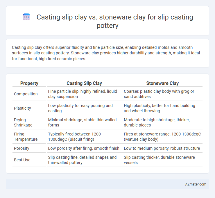 Casting slip clay vs. stoneware clay for slip casting pottery - What is The Difference?