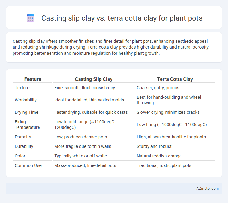 Casting slip clay vs. terra cotta clay for plant pots - What is The Difference?