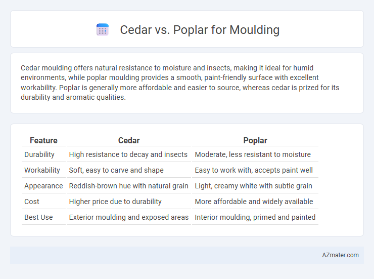 Cedar vs. Poplar for Moulding - What is The Difference?