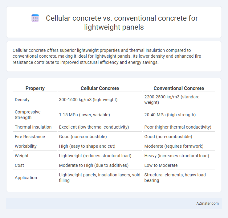 Cellular concrete vs. conventional concrete for lightweight panels - What is The Difference?