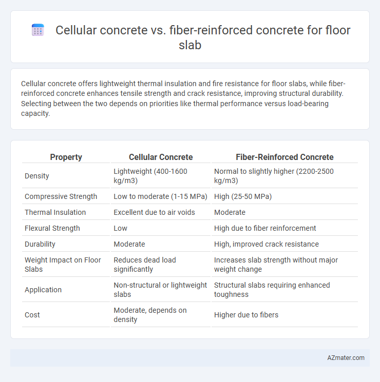 Cellular concrete vs. fiber-reinforced concrete for floor slab - What is The Difference?
