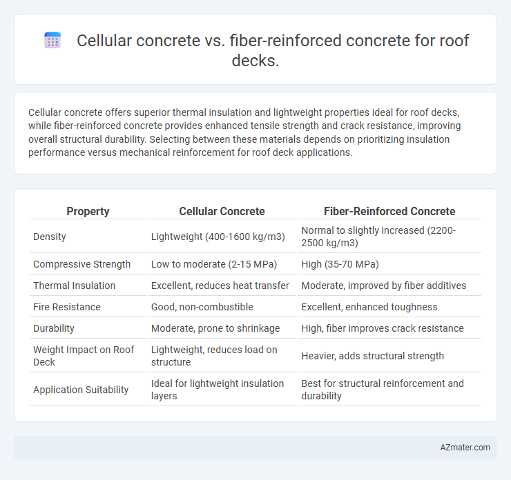 Cellular concrete vs. fiber-reinforced concrete for roof decks. - What is The Difference?