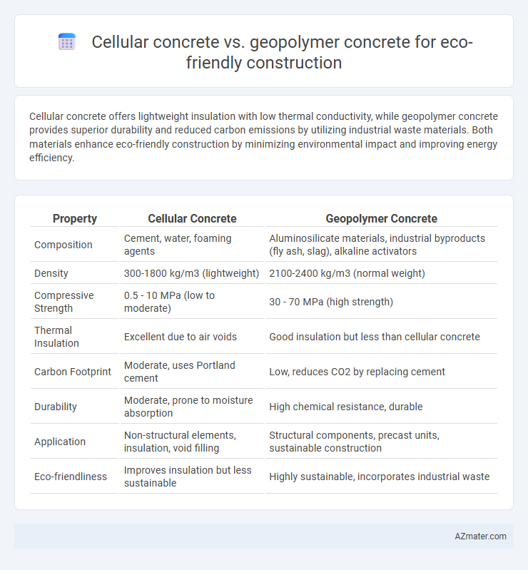 Cellular concrete vs. geopolymer concrete for eco-friendly construction - What is The Difference?