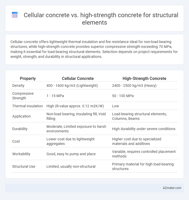 Cellular concrete vs. high-strength concrete for structural elements - What is The Difference?