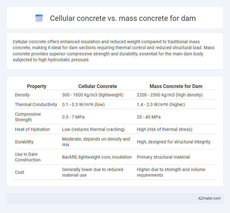 Cellular concrete vs. mass concrete for dam - What is The Difference?