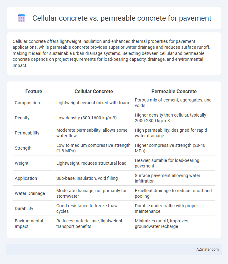 Cellular concrete vs. permeable concrete for pavement - What is The Difference?
