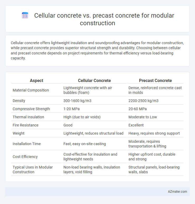 Cellular concrete vs. precast concrete for modular construction - What is The Difference?