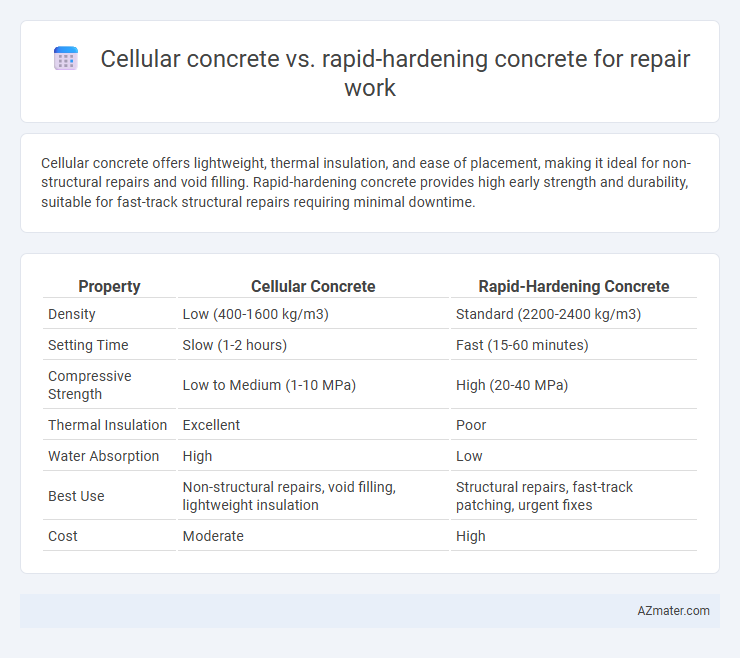 Cellular concrete vs. rapid-hardening concrete for repair work - What is The Difference?