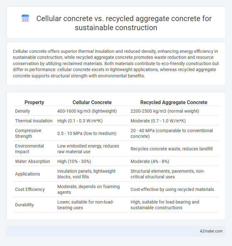 Cellular concrete vs. recycled aggregate concrete for sustainable construction - What is The Difference?