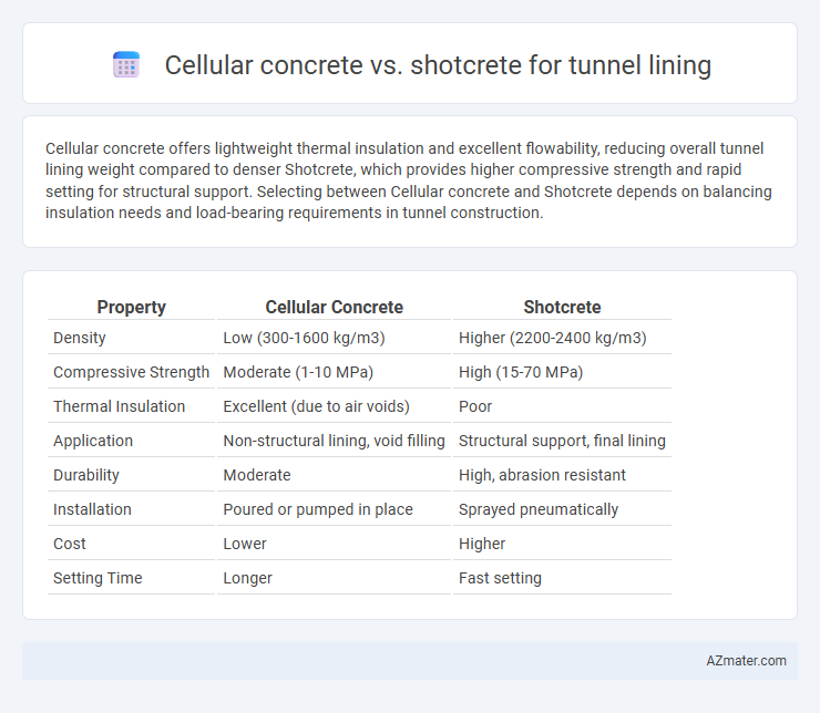 Cellular concrete vs. shotcrete for tunnel lining - What is The Difference?