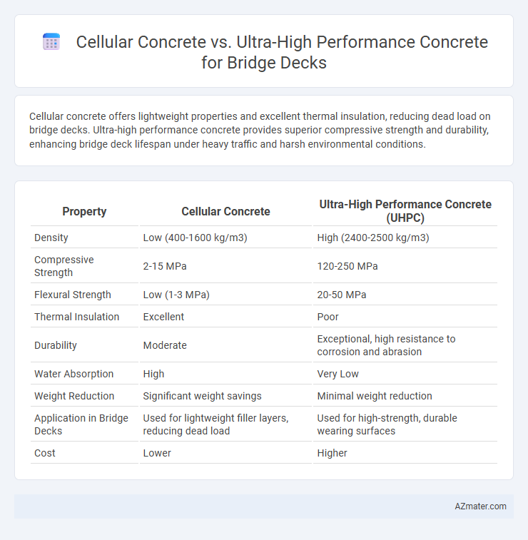Cellular Concrete vs. Ultra-High Performance Concrete for Bridge Decks - What is The Difference?