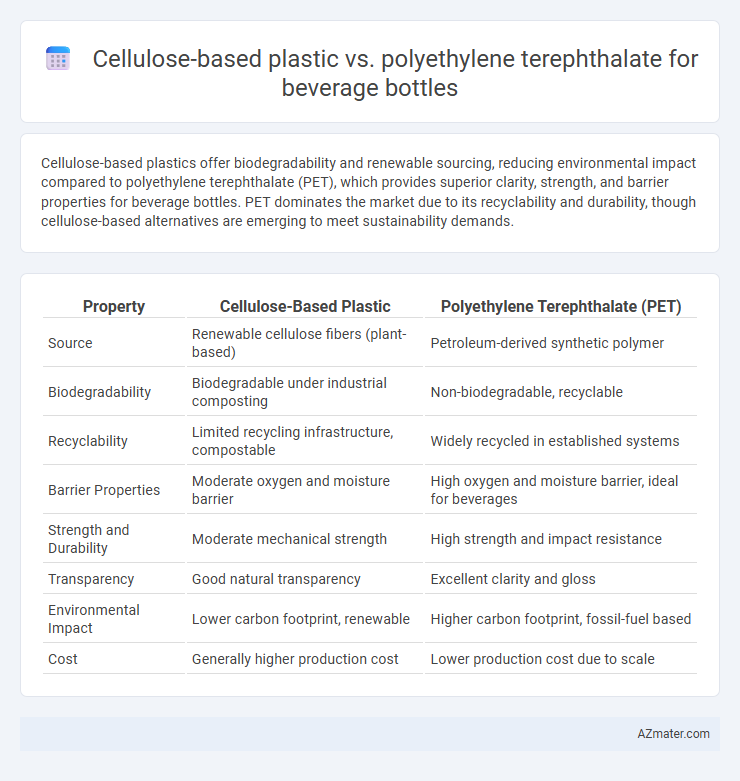Cellulose-based plastic vs. polyethylene terephthalate for beverage bottles - What is The Difference?