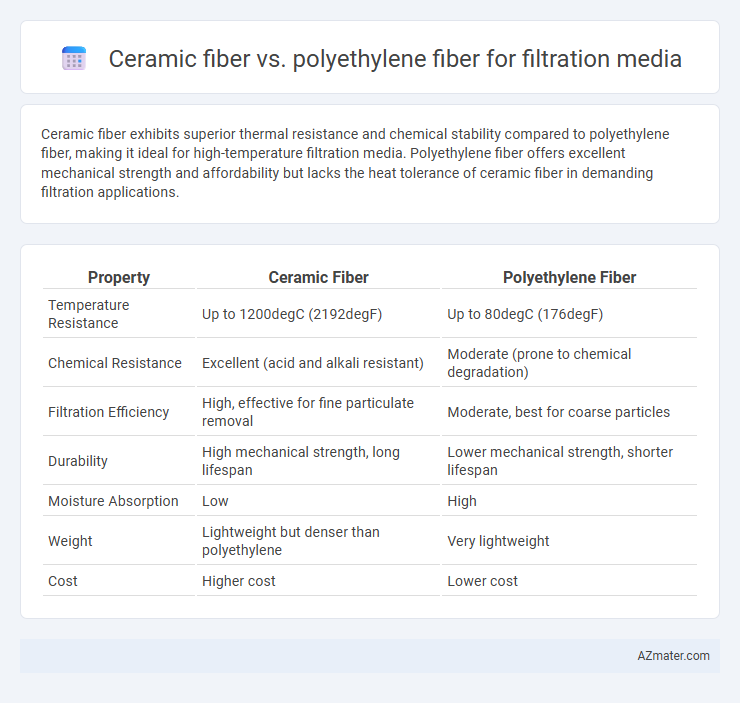 Ceramic fiber vs. polyethylene fiber for filtration media - What is The Difference?