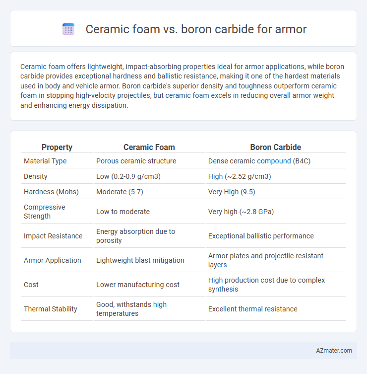 Ceramic foam vs. boron carbide for armor - What is The Difference?