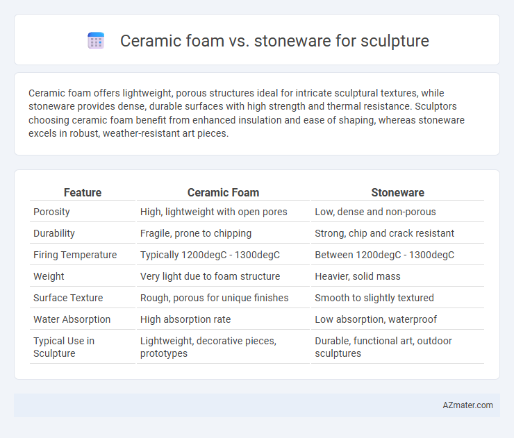 Ceramic foam vs. stoneware for sculpture - What is The Difference?