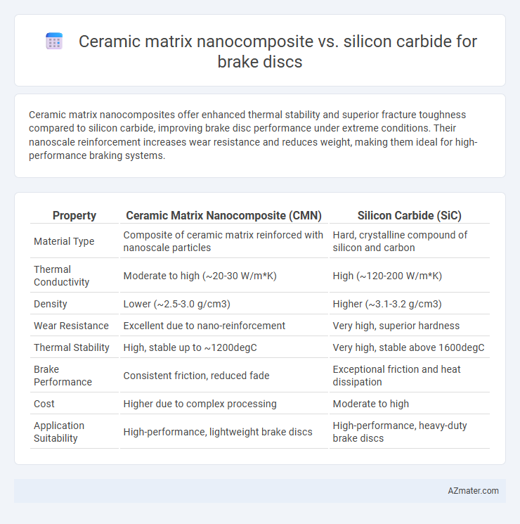 Ceramic matrix nanocomposite vs. silicon carbide for brake discs - What is The Difference?