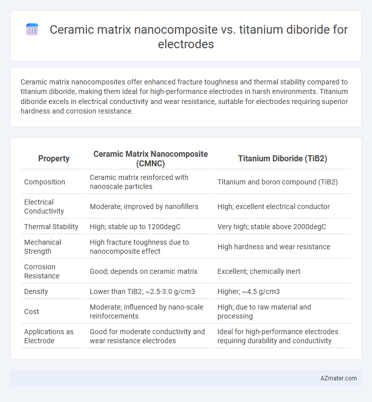 Ceramic matrix nanocomposite vs. titanium diboride for electrodes - What is The Difference?