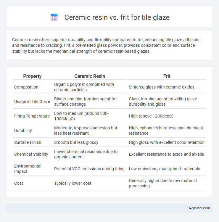 Ceramic resin vs. frit for tile glaze - What is The Difference?