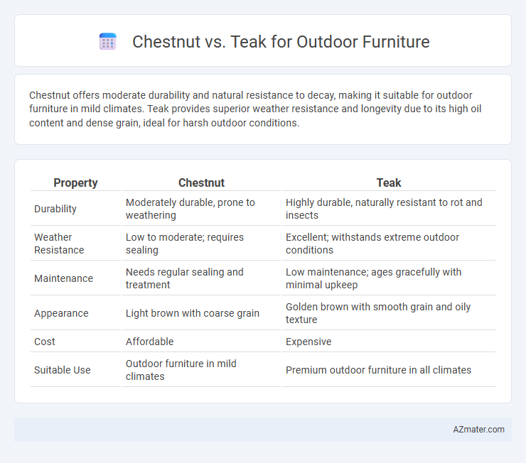 Chestnut vs. Teak for Outdoor Furniture - What is The Difference?