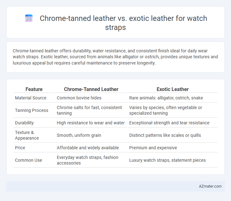 Chrome-tanned leather vs. exotic leather for watch straps - What is The Difference?