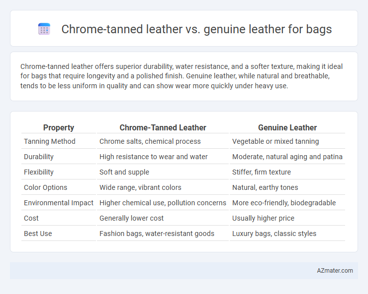 Chrome-tanned leather vs. genuine leather for bags - What is The Difference?